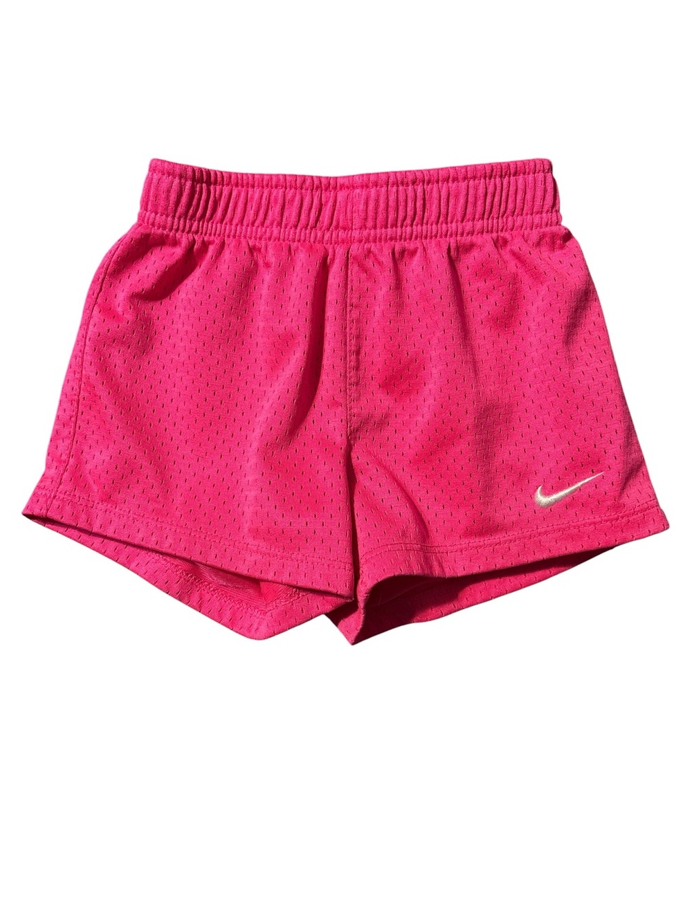 Nike Hot Pink Girls' Mesh Athletic Shorts